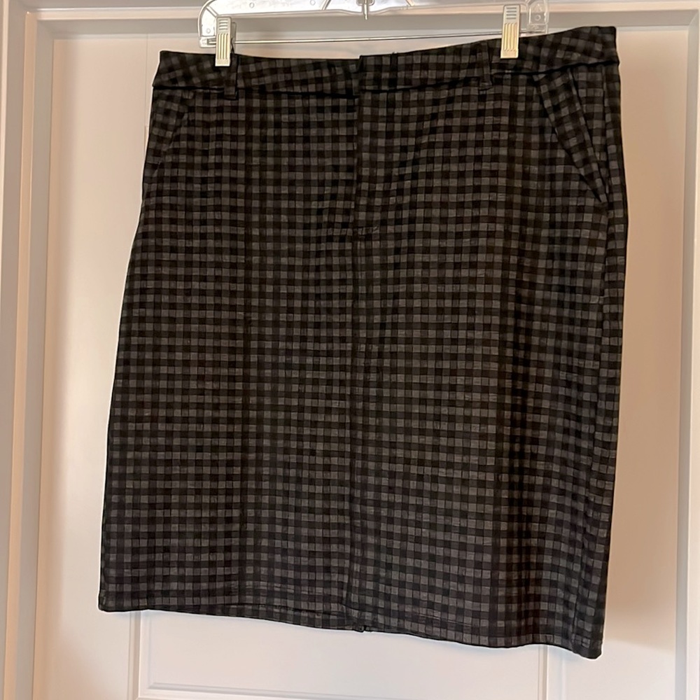 Plaid Pencil Skirt